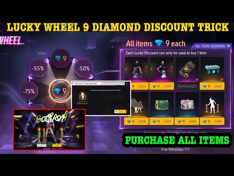 New Lucky Wheel Discount Event | Lucky Wheel 9 Diamond Trick |Lucky Wheel Total Kitna Diamond Lagega