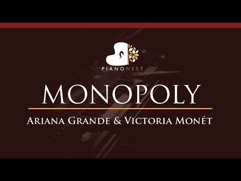 Ariana Grande and Victoria Monét – MONOPOLY – HIGHER Key (Piano Karaoke / Sing Along)