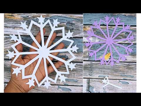 Paper Snowflakes #1 - How to make Snowflakes out of paper - DIY Winter decoration