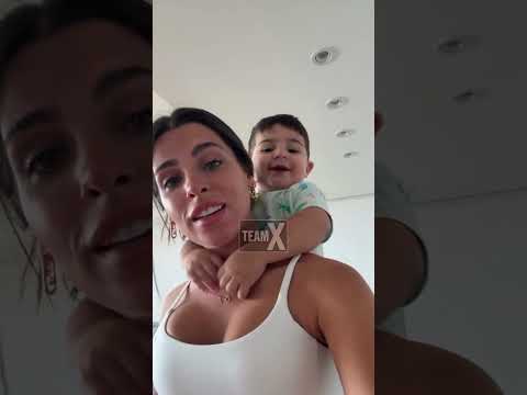 La ternura de Valentina Cervantes y su hijo ❤️🩹