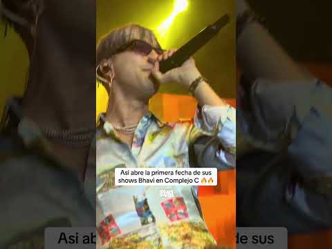 Así abre la primera fecha de sus shows Bhavi en Complejo C