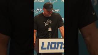 Dan Campbell speaks about the defense. #DetFanReport #detroitlions  #onepride