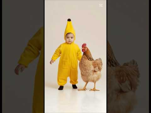 Chicken banana #shorts #viral #cute