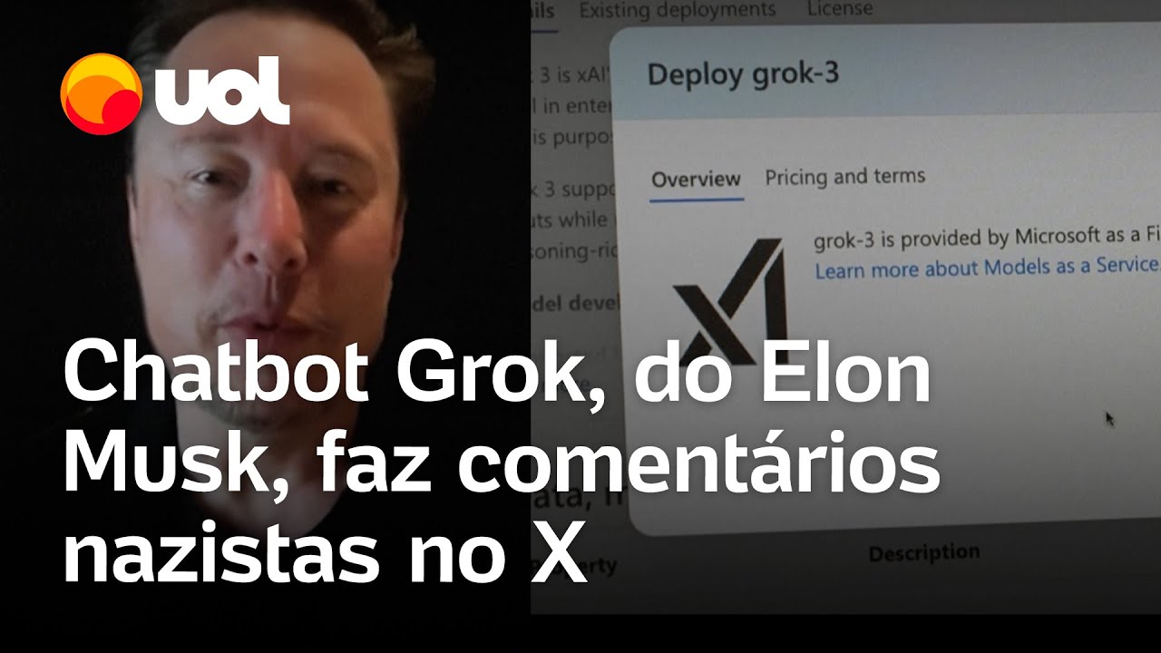 Chatbot Grok do Elon Musk faz comentários nazistas no X e causa polêmica