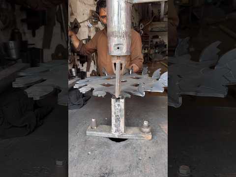 Corn ๐ฝ Planter Wheel Teeth Bending With Hydraulic Press #wheels
