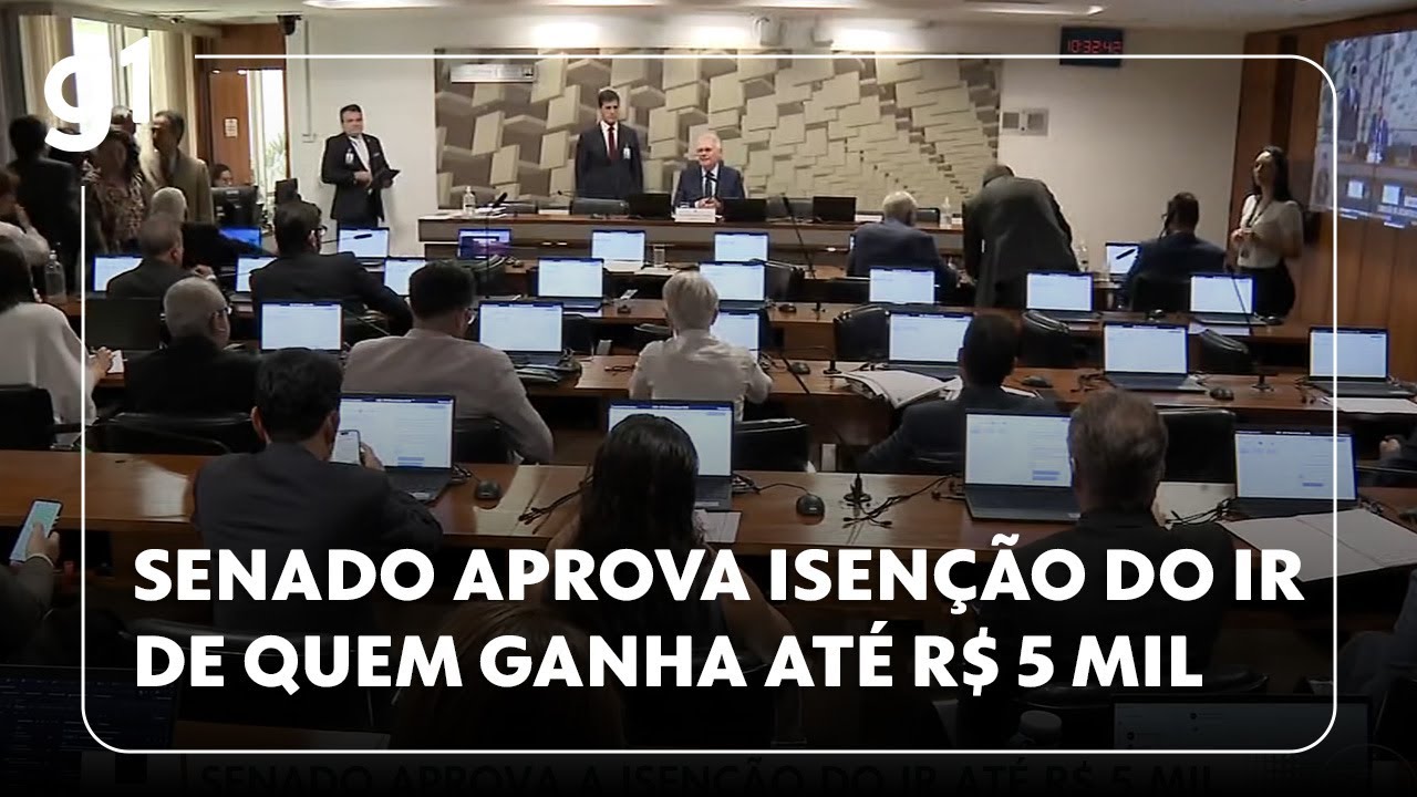 Jornal Hoje Congresso pode concluir votação do projeto que isenta do IR quem ganha até R$ 5 mil TV Online Jornal Hoje Congresso pode concluir votação do projeto que isenta do IR quem ganha até R$ 5 mil