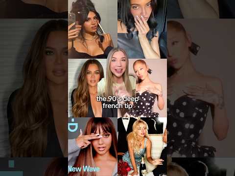 90s Nail trends are back!! Deep french tip!