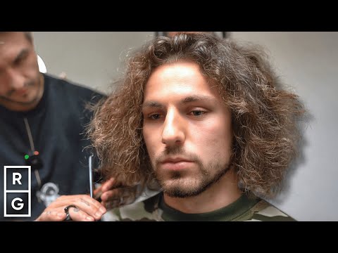 He Cut His LONG Curly Hair OFF to Join the ARMY! (Short Back & Sides Haircut Transformation)