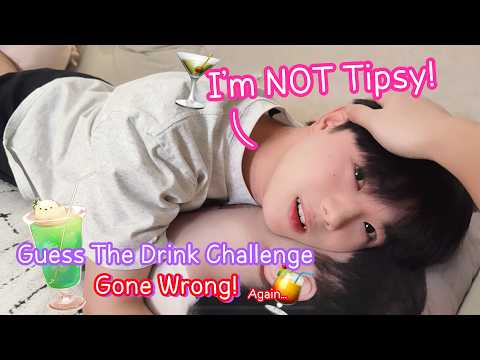 "I'm NOT Drunk!"🍹🍸️Guess The Drink Challenge Gone Wrong!💕Hot Kiss💋🥤🧃🍷[Gay Couple BL]