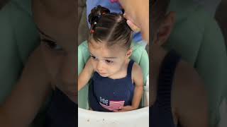 Day 1 of 7 4th of July toddler hairstyles 🎀🇺🇸