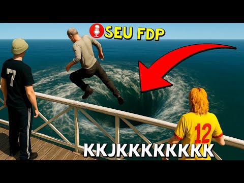 TROLEI MEU AMIGO JOGANDO ELE DENTRO DA AGUA NO GTA RP