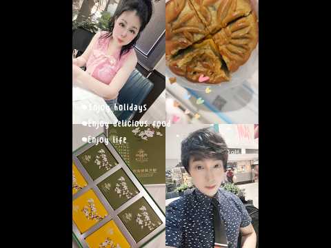 ㄧ到澳門就有中秋月餅吃呀！謝謝Theresa和家姐送的葡京雙黃斑斕月餅呀！超好吃的喔！沒想到這麼驚豔呀！​#蛋黃流油香氣又夠斑斕甜而不膩真的很好吃喔！​#謝謝妳們對我們的真愛喔！Love❤️