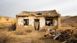 Three young men renovated a dilapidated house overgrown with weeds