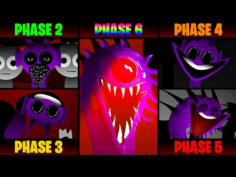 New Phase 2 VS Phase 3 VS Phase 4 VS Phase 5 VS Phase 6 in Incredibox Sprunki