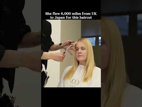 (ASMR) British YouTube Creator Gets Professional Haircut from Top Stylist in Tokyo, Japan