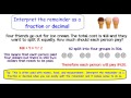 Interpreting the Remainder in Division