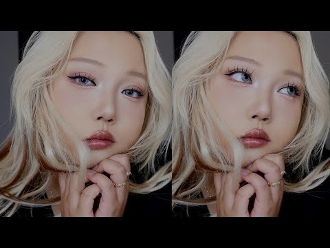 ブルー×モーブの組み合わせは可愛い！新作コスメ使いながら♡