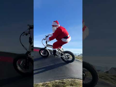Santa Shreds on an Ebike #shorts