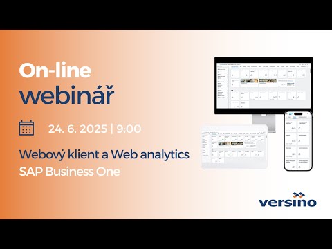 Webový klient a Web Analytics v SAP Business One: Rychlejší práce a data na pár kliknutí