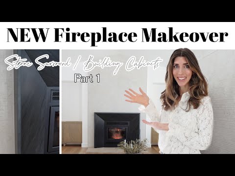 Fireplace Makeover in Our New House / Living Room Makeover Didn't go as planned + Building Cabinets