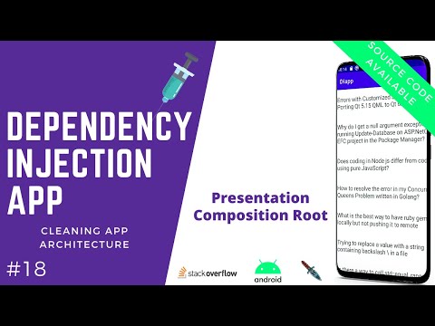 💉 Dependency Injection App - Presentation Composition Root - Clean Architecture [#18]