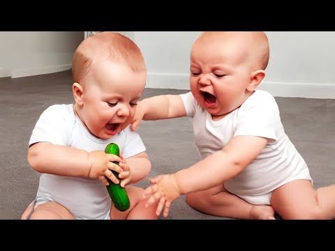 Double Trouble, Double Fun: Funniest And Cutest Twin Babies Compilation || COOL PEACHY🍑