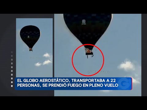 Ocho muertos deja accidente de un globo aerostático en Brasil