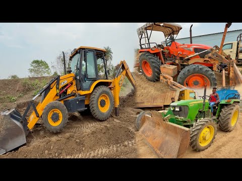 पानी बेच लाखों की कमाई RO water Plant | John Deere 5405 with Front Dozer | JCB 3dx Levelling |Kubota
