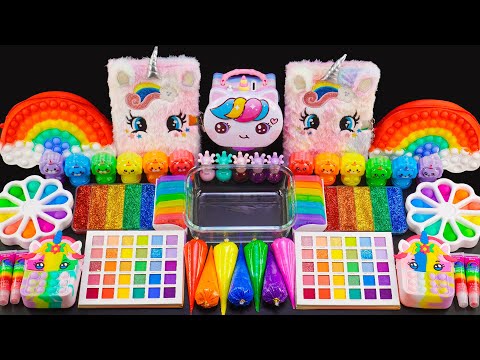 Slime Mixing Random With Piping Bags | Cute Cat Eyeshadow & Makeup Into Slime | By Minecraft