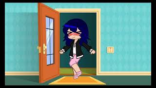 miraculous ladybug Marinette being too clumsy and ends up in falling up to the sky ( Gacha  Club)