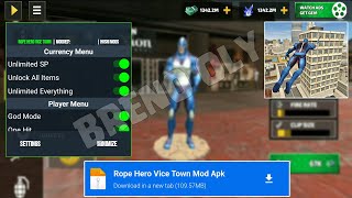 Rope Hero Vice Town Mod Apk v6.7.8 Unlimited Money Unlimited Gem Latest Version 2024