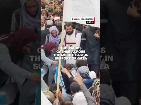 Thousands gather across the Middle East in support of Gaza