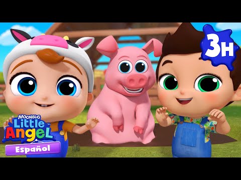 Diversión en la granja 🐄🐷 | Canciones Infantiles🎵| Moonbug Español | Little Angel