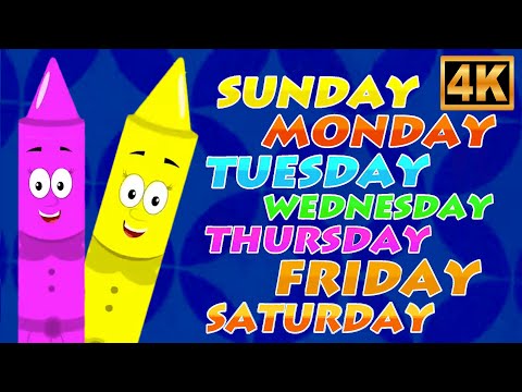 Days of the Week Song for Kids, Learn the 7 Days with Fun Music