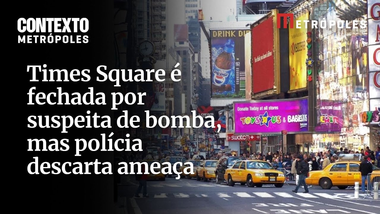 Times Square é fechada por suspeita de bomba mas polícia descarta ameaça