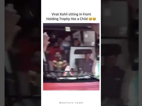 Virat Kohli holding IPL trophy like a Child #short #viral #cricketbuzz #RCBwon #eesalacupnamde