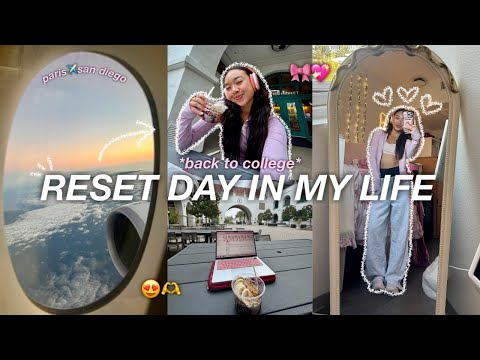 RESET DAY IN MY LIFE *back to college after a trip*