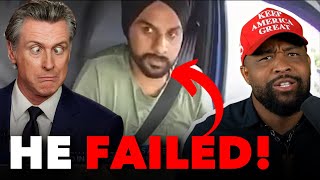 Newsom EXPOSED After Licensing Illegal Who FAILED CDL TEST!