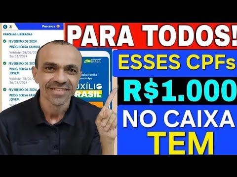 CARDÚNICO: TODOS VÃO RECEBER R$ 1.000 NO CAIXA TEM DO PÉ-DE-MEIA