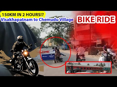 🔥 THRILLING #BIKE #RIDE 150KM from Visakhapatnam to Chemudu #Village #TravelIndia #Visakhapatnam