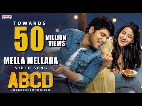 Mella Mellaga Full Video Song | ABCD Movie Songs | Allu Sirish | Rukshar Dhillon | Sid Sriram