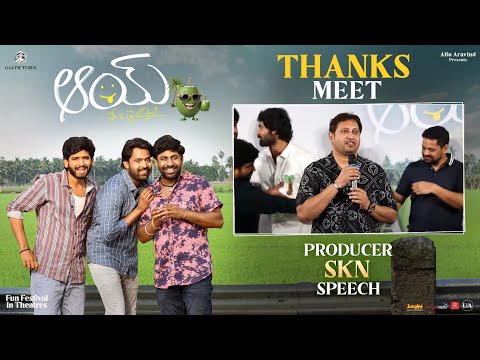 Producer SKN Speech|#Aay Movie Thanks Meet|#AayMovie Fun Festival In theatres