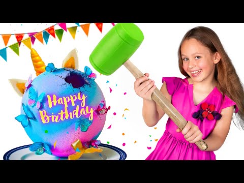 Maya celebrates birthday - Pinata Surprise and Kids Birthday party!