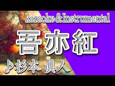 吾亦紅/杉本 眞人/カラオケ＆instrumental/歌詞/WAREMOKOU/Masato Sugimoto