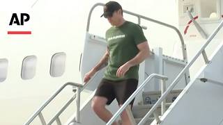 YouTube video thumbnail:  Pete Hegseth Arrives in Cuba in Shorts and a t-Shirt