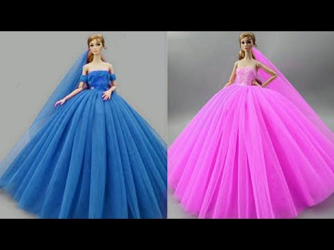 Cómo Hacer Ropa sin coser para Barbies. 👗 Vestidos para Muñecas