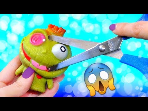 CORTANDO ✂️ 7 PELOTAS ANTIESTRÉS! Qué hay dentro? 😲