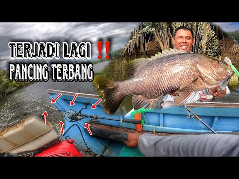 banyak cobaan mancing hari ke2 & 3, di terjang badai, pancing tercebur lagi, tapi syukur dapat babon
