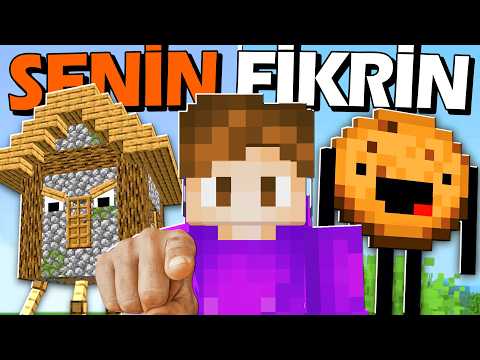 Minecraft’ta SİZİN FİKİRLERİNİZİ OYUNA EKLEDİM! 3