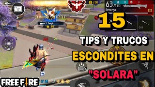 15 MEJORES LUGARES PARA CAMPEAR EN "SOLARA" FREE FIRE/TIPS,TRUCOS Y ESCONDITES 2025
